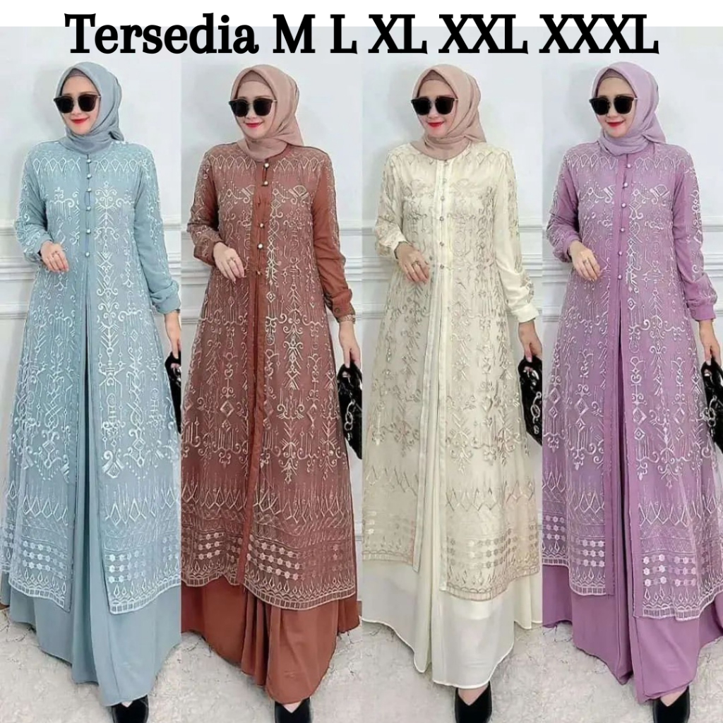 Putih GAMIS TERBARU SABRINA DRESS BL SIZE ML XL XXL วัสดุผ้า BABYDOLL MIX Tille GAMIS ผู้หญิงธรรมดาล่าสุดสีขาว MOCCA LILAC สีเทาจัมโบ้รับ GAMIS ผู้หญิงไม่มี ผู้หญิงเกาหลีชุด