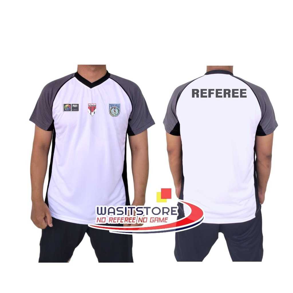 MD BASKETBALL REFEREE SHIRT: WHITE, GREY, BLACK, PILIPIT