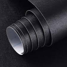 PLAIN BLACK WALLPAPER 7M - 8MX 45CM