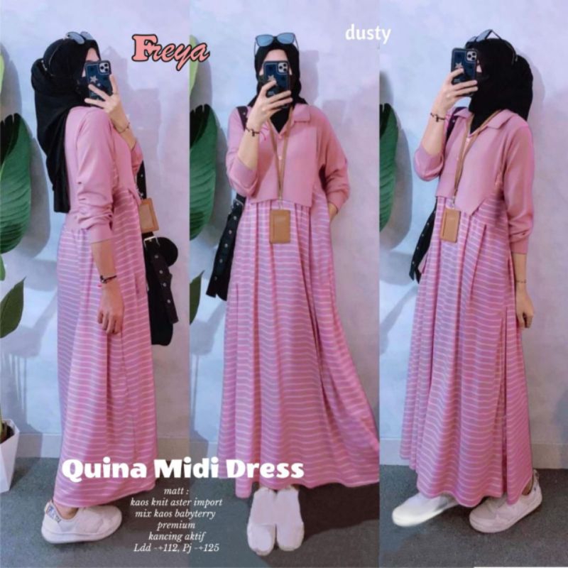 QUINA MIDI DRESS โดย FREYA