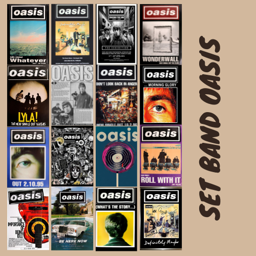 Hiasan DINDING Oasis Band Poster มี 16 โปสเตอร์ | โอเอซิส โปสเตอร์อัลบั้ม | วงดนตรีตกแต่งผนัง | ตกแต