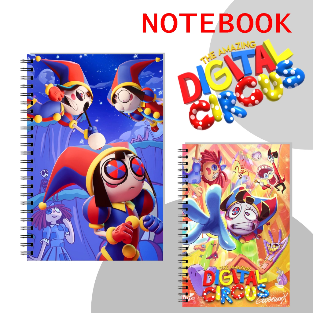 Pomni Amazing Digital Circus A6 Spiral Book Pomni Jax Notebook