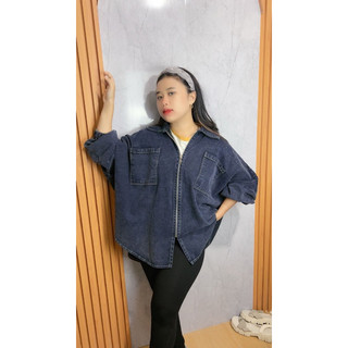OOTD - Jaket Jeans Jisa JUMBO Oversize / Jaket Jeans Jumbo