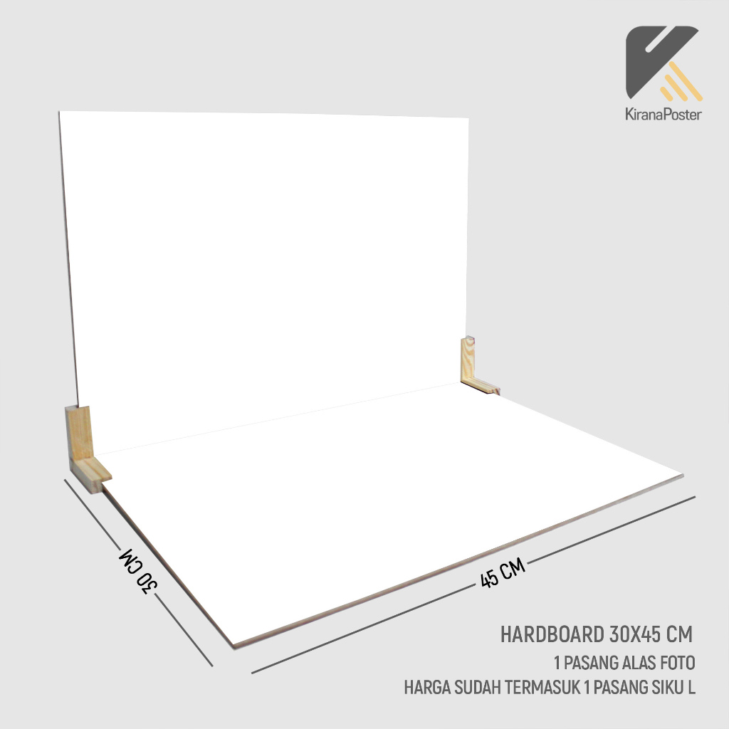 วัดแผ่นพับภาพเรียบสีขาว 30x45 ซม ฉากหลังถ่ายรูปสินค้า