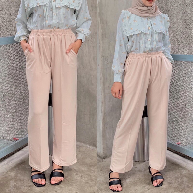 จินิซา | GIVANA PANTS / PREMIUM BABYTERRY MATERIAL / BASIC PANTS / RUBBER WAIST / BASIC PANTS / SIMP