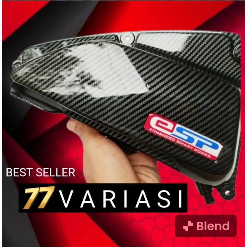 Beat filter cover DELUX กรองคาร์บอน Scoopy NEW carbon THAILOK cover beat Scoopy Genio คาร์บอนกรองอากาศ