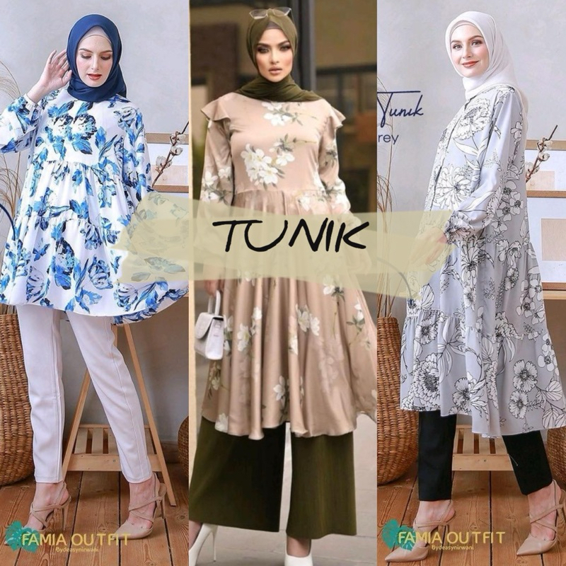 Katun Tunic SILK Cotton FAMIA Gallery SYARIFAH Raja Gallery Muslimah