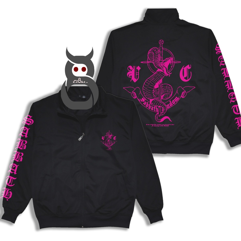 Wooin Pink Wind Breaker Sabbath Crew Manhwa Tracktop Jacket.