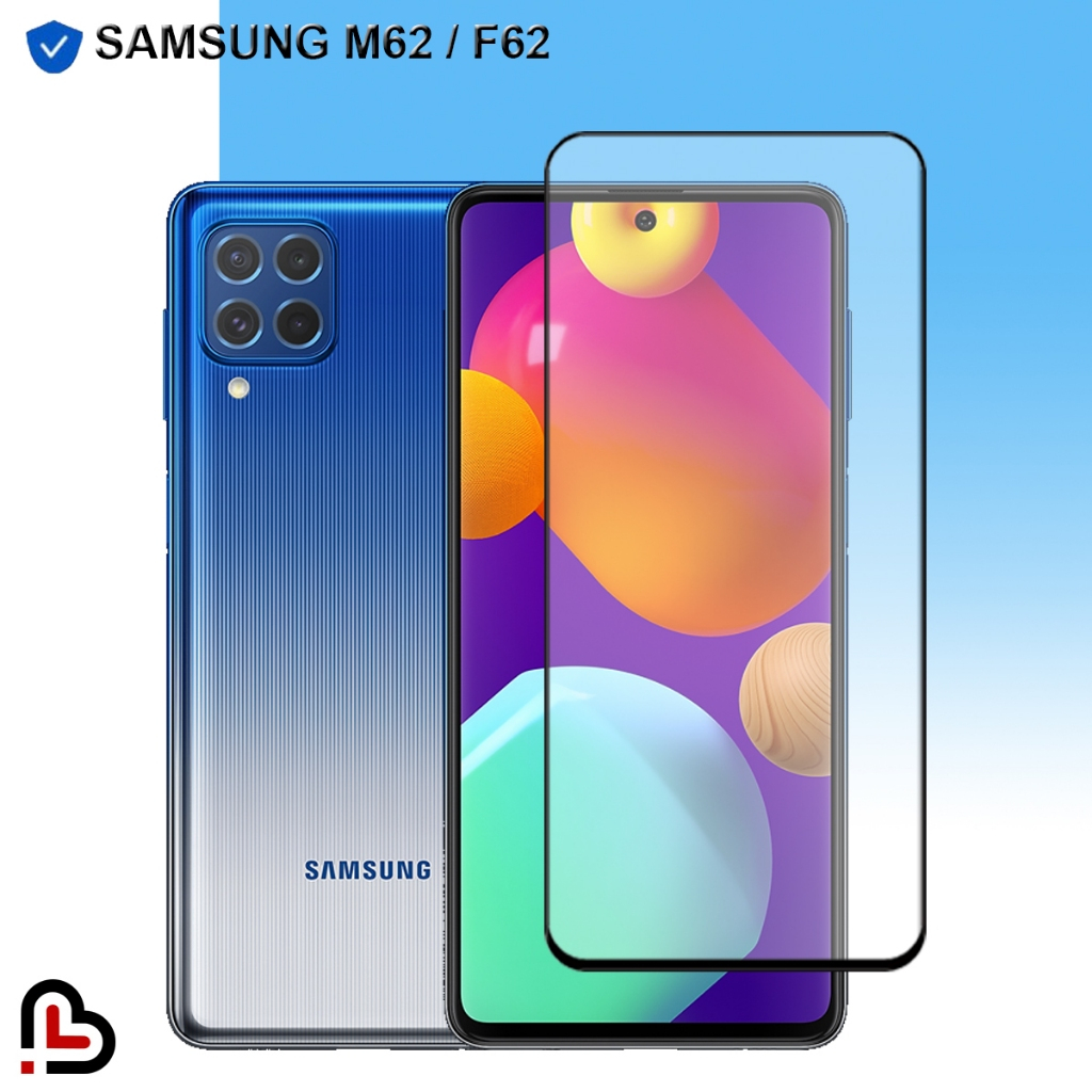 กระจกนิรภัย Samsung M62 / F62 Anti-Scratch Full Cover Glass