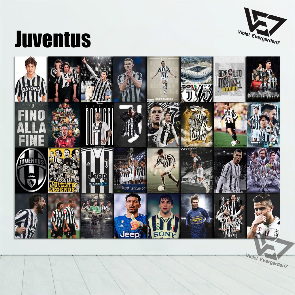 โปสเตอร์ฟุตบอล SERIE A / JUVENTUS / AC MILAN / INTER MILAN / TRENDY WALL DECORTATION + ฟรีสติ๊กเกอร์ / ฟรีที่กําหนดเอง / โปสเตอร์ติดผนัง