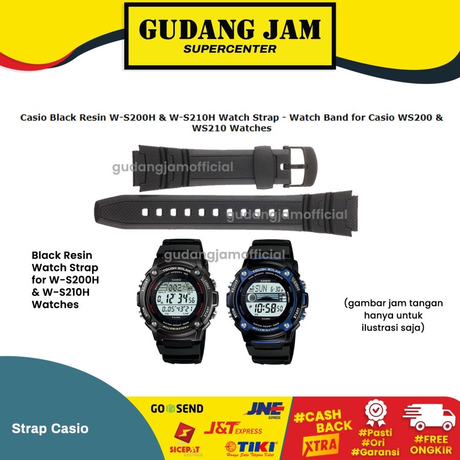 Casio WS200H WS200H WS210H WS210H W S200 W S210 สายรัดเดิม