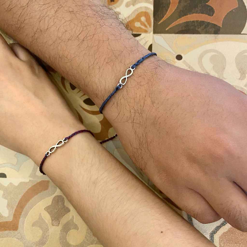 สร้อยข้อมือคู่รัก Xavier - สร้อยข้อมือคุณภาพสูง Infinity Charm Unisex