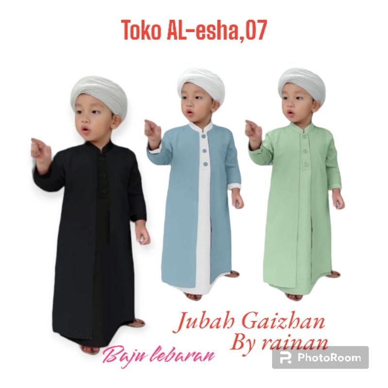 Toko AL-esha,07 แขนยาว GAIZHAN เสื้อคลุมเด็ก By rainan ori trelaris 2024 Long Sleeve Boys Robe By Toko07