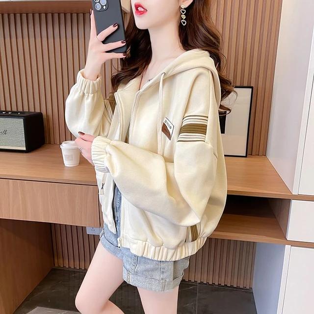 ZIPPER CROP HOODIE JACKET - TREND CROOPE