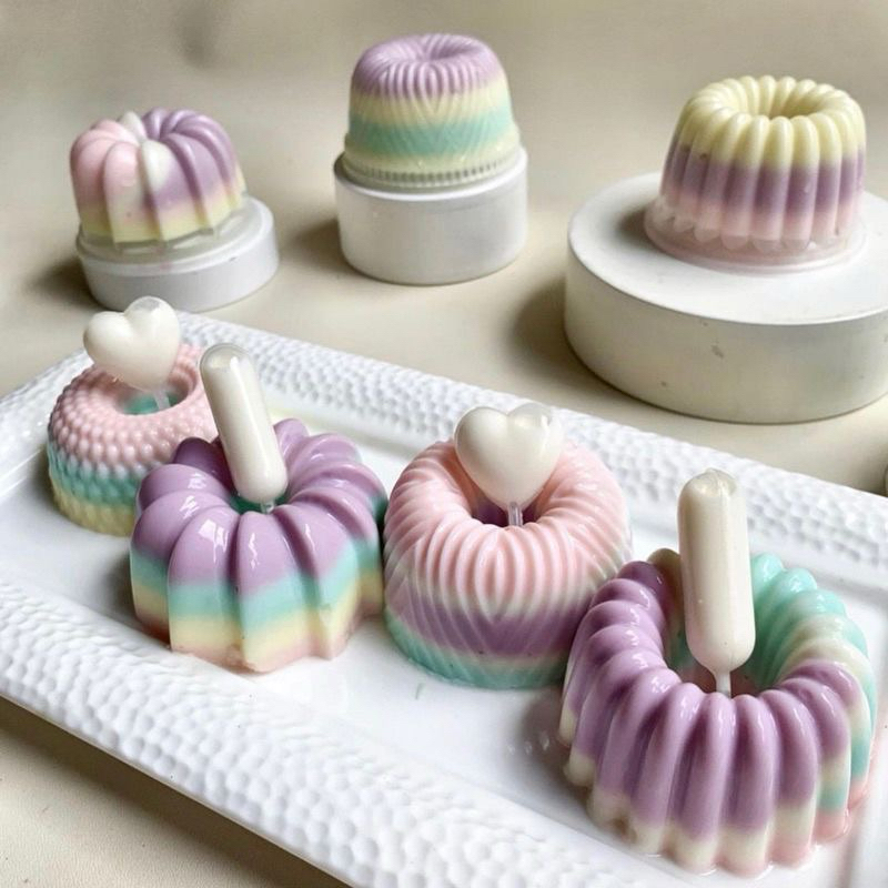 Viral Mini Pudding Mold Lextra Motif เนื้อหา 12 ชิ้นแม่พิมพ์เค้กฟองน้ํา