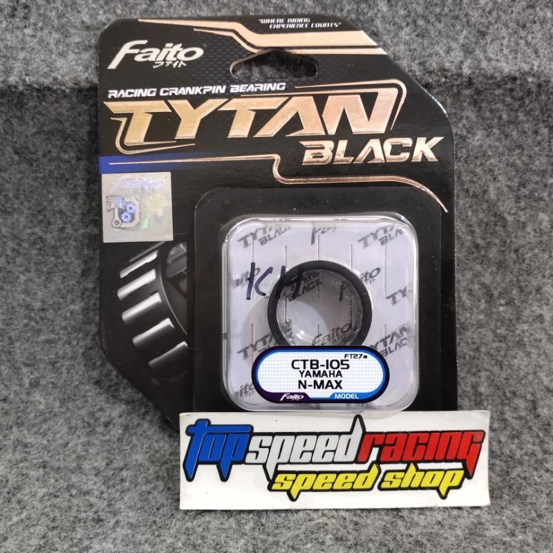 FAITO BAMBOO BEARING สําหรับ YAMAHA NMAX 155 / AEROX 155 TYPE TYTAN สีดํา