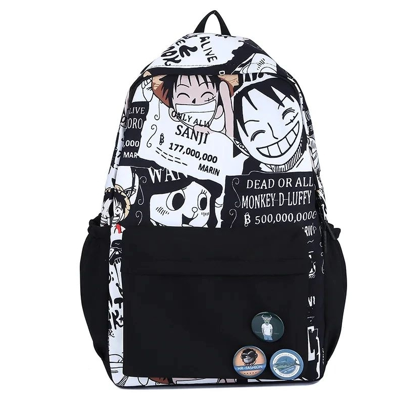กระเป๋าเป้วัยรุ่น Bagpack One Piece Strawhat After Time Skip Series Cool Unisex School Backpack