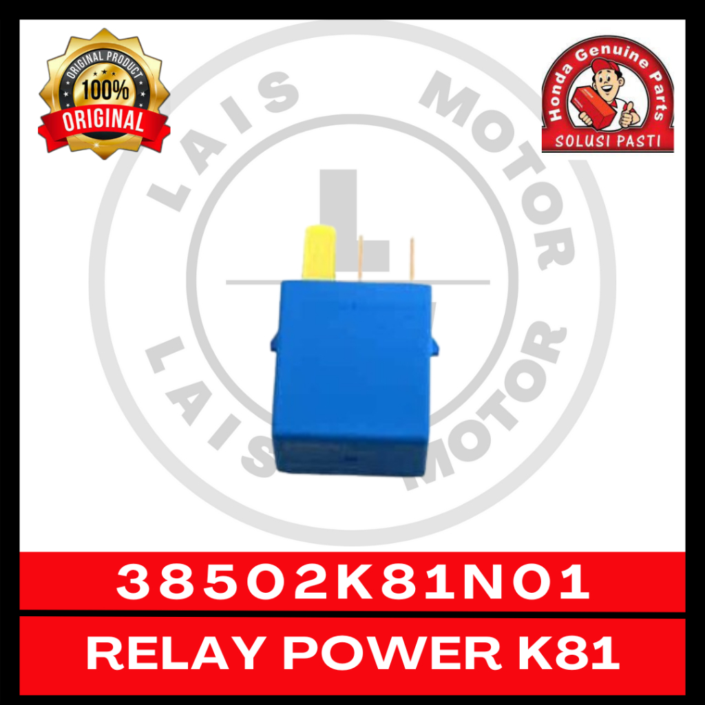 รีเลย์ไฟ 4-Prong K81 Beat, Genio, Scoopy 38502K81N01 ORIGINAL AM