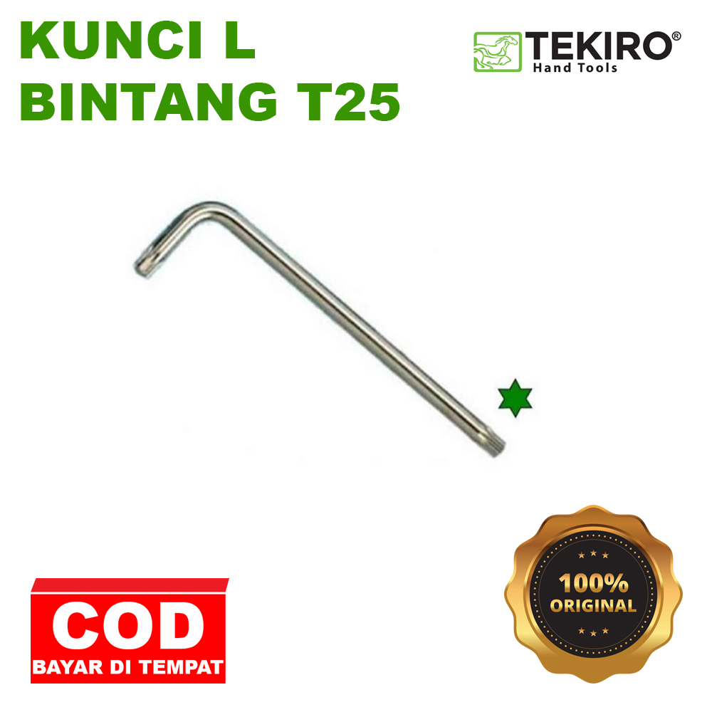 TEKIRO Original T25 Star L Key / Torx Key T25