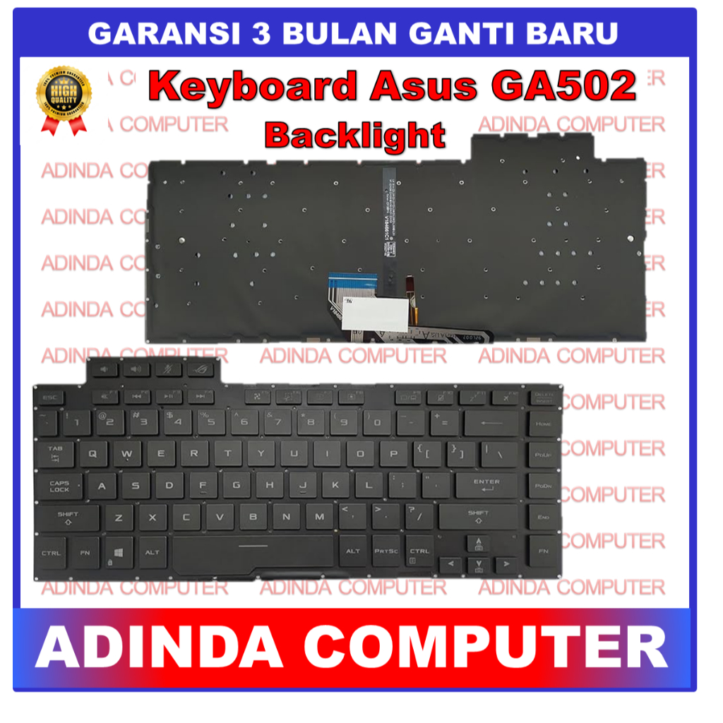 คีย์บอร์ด Asus ROG Zephyrus GA502 GX502 GM502 GU502GU GA502IU Backlight Backlite