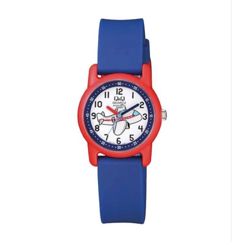 QnQ QQ VR41J010Y Original Rubber Kids Style นาฬิกาเด็กกันน้ําพร้อมสายยาง