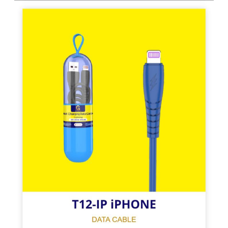 GPOWER T12IP LIGHTNING CABLE 6A FAST CHARGING DATA CABLE