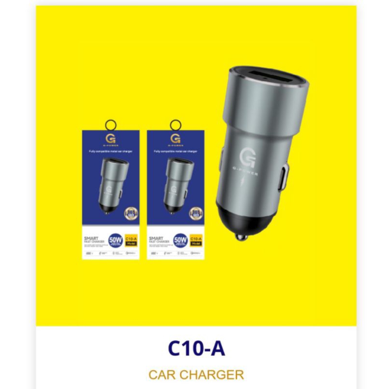 SAVER CAR SAVER GPOWER C10A 50W QUALCOM 3.0 METAL