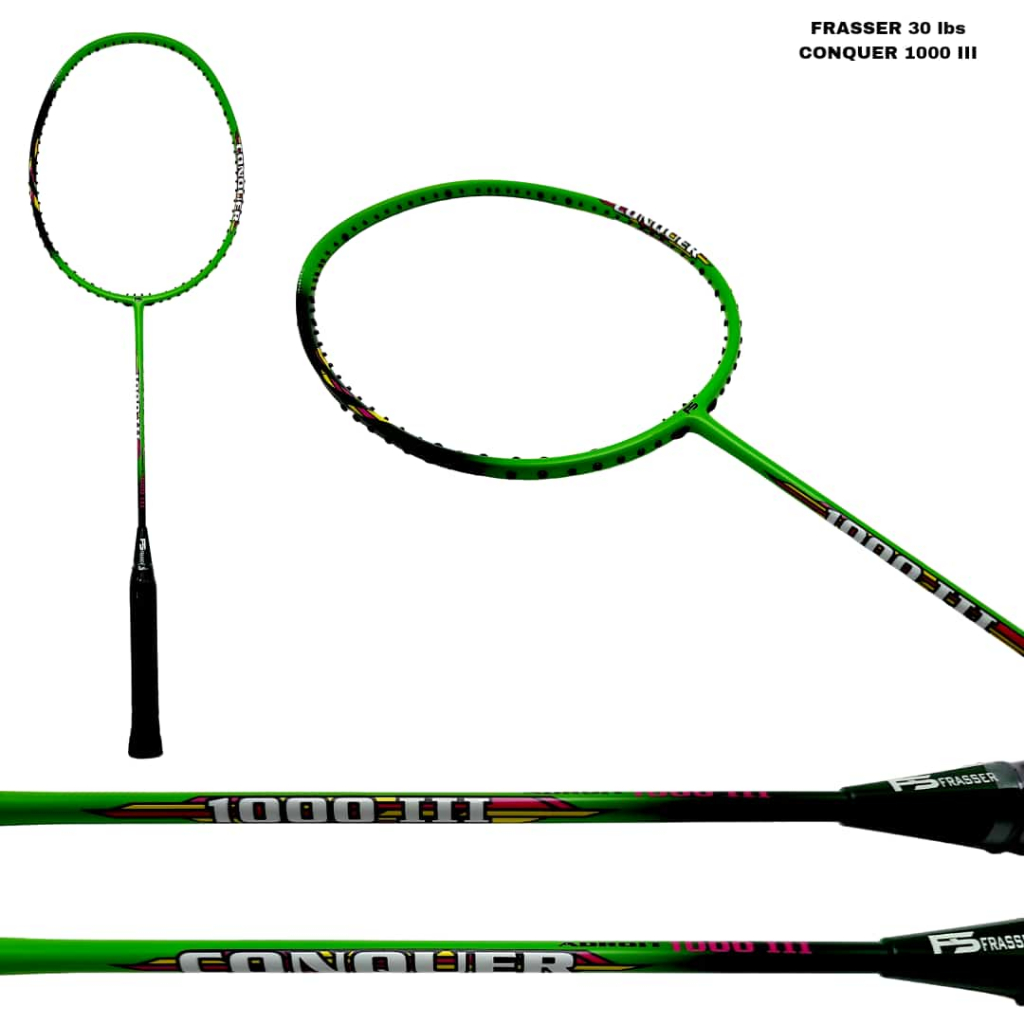ไม้แบดมินตัน Frasser FS อุปกรณ์กีฬาคุณภาพดั้งเดิม RBTCBN 30 06 SMS
