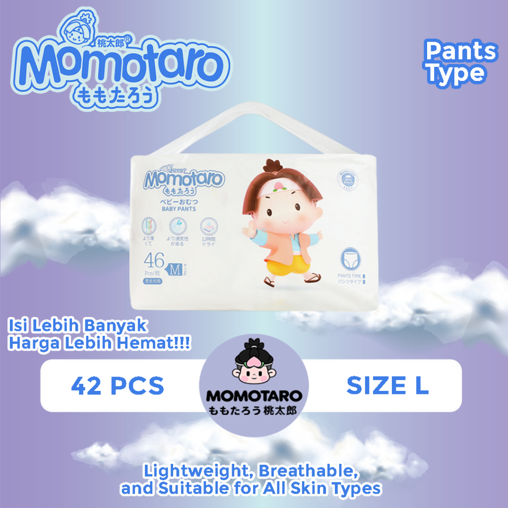 Momotaro Premium Baby Diapers - Momotaro Baby Premium Pull-ups Pants Size (L42☉ )