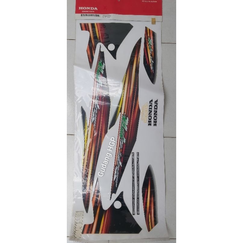 Stripe Set L & R Set Blue Black Sticker Body Set Honda Supra Fit 871X0-KTL-700ZE อะไหล่แท้ฮอนด้า