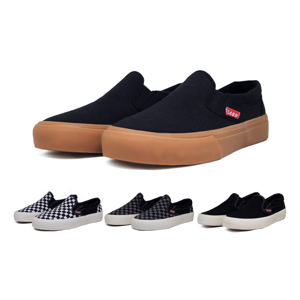 1489 - รองเท้า Vulcanized Canvas Slip-On - FE2