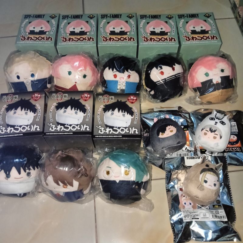 LAST STOCK Soft JUJUTSU KAISEN, HAIKYUU, ATTACK ON TITAN, TOKYO REVENGERS, SPY X FAMILY MOCHI FUWAKR