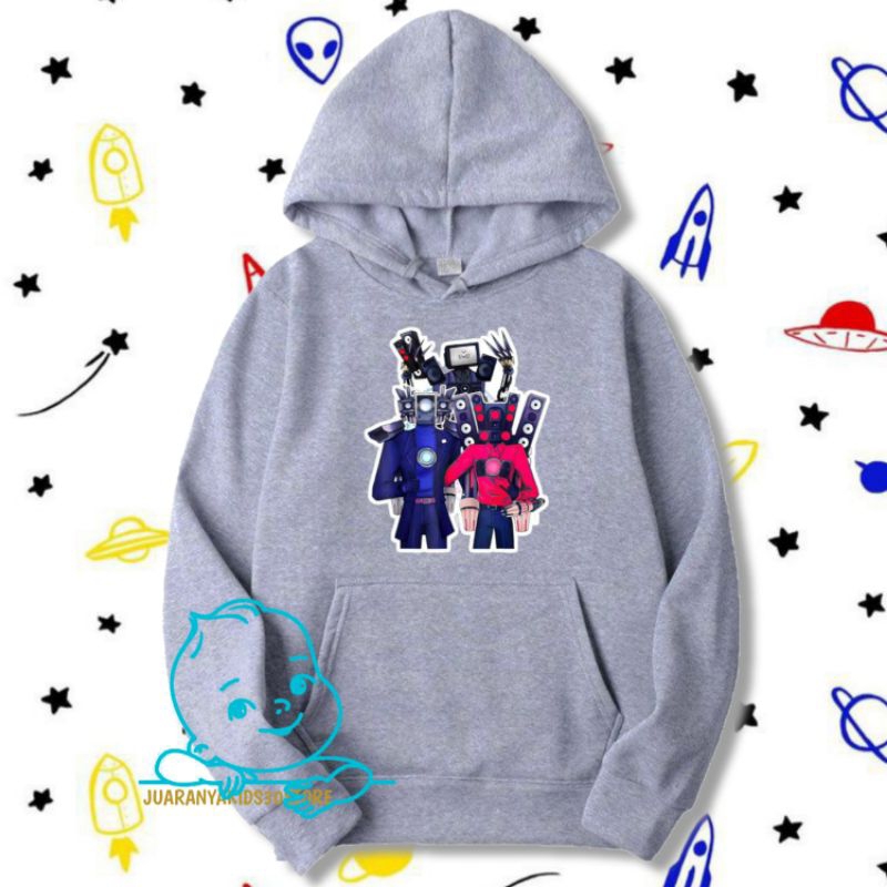 เด็กHoodieเสื้อกันหนาวจัมเปอร์อะนิเมะเด็กชุดUnisexล่าสุดทีวีManกล้องวงจรปิดMan speacker Man Hoodie H