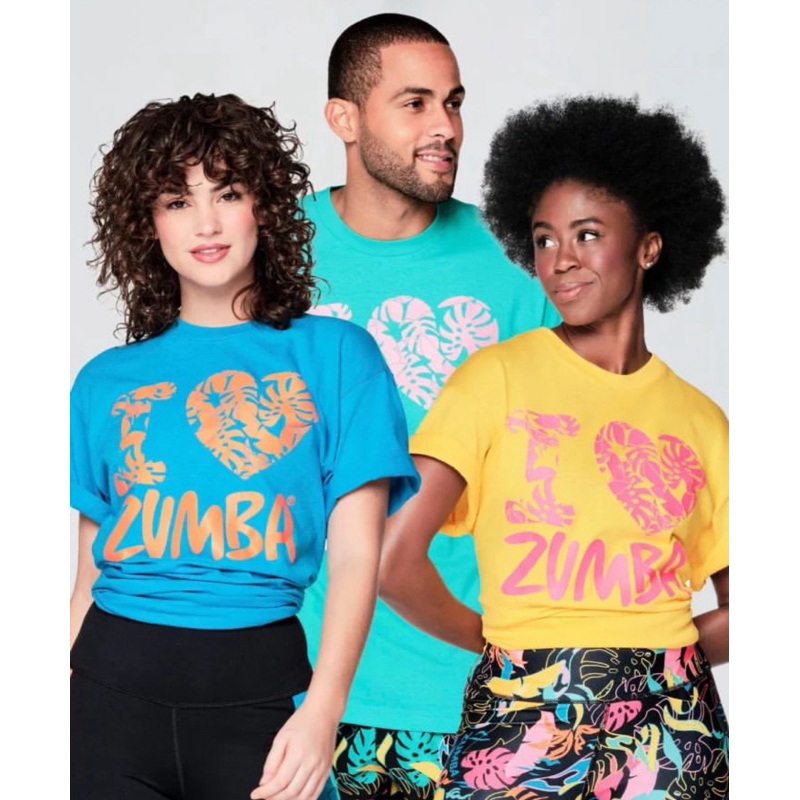 Zumba เสื้อยืด เสื้อกีฬา เสื้อเต้นรํา ZUMBA KZ ILZ TROPIC