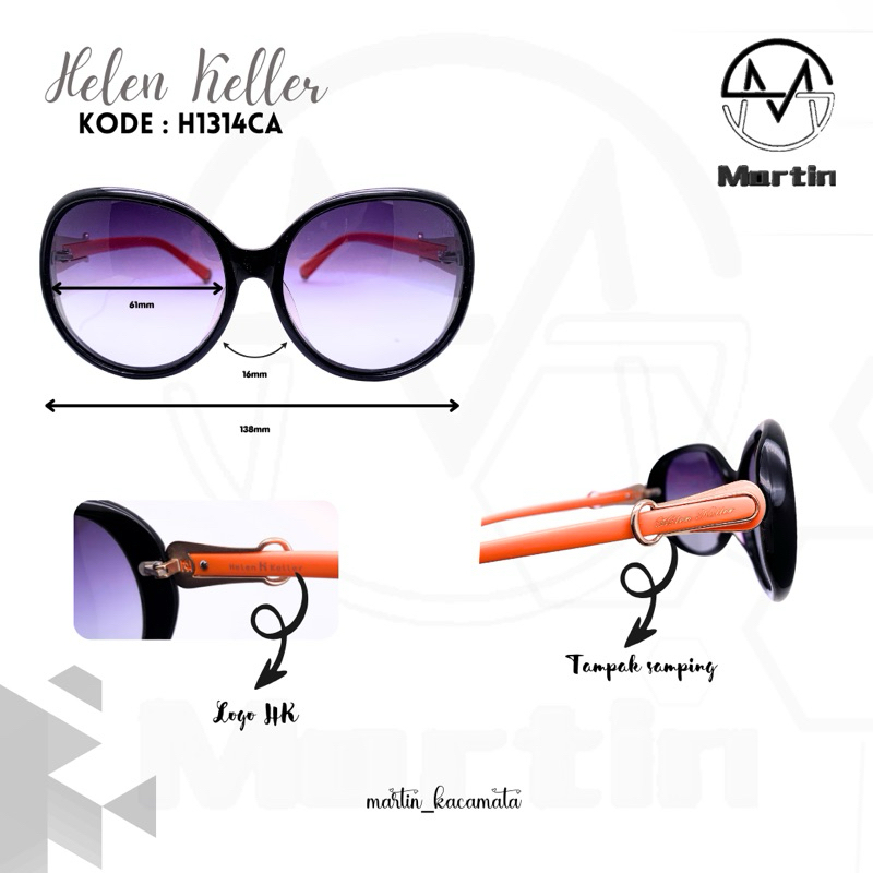 Helen Keller / Women& 39;s Travel Glasses / แว่นกันแดด / H1314CA