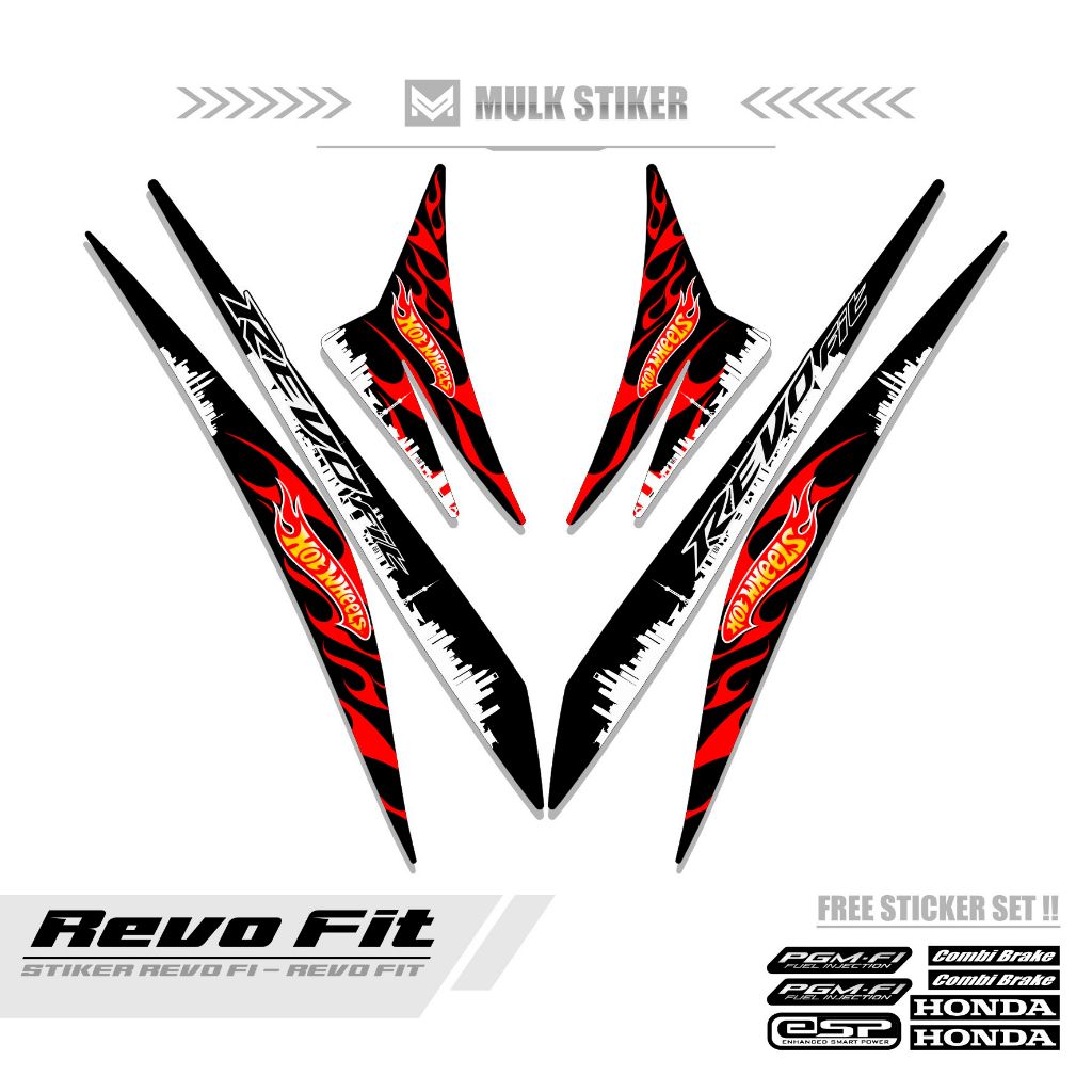 STRIPING REVO FI 2014 / MTF 22 / STICKER REVO FI / STICKER REVO FIT / STICKER WAVE 110S / STREEPING 