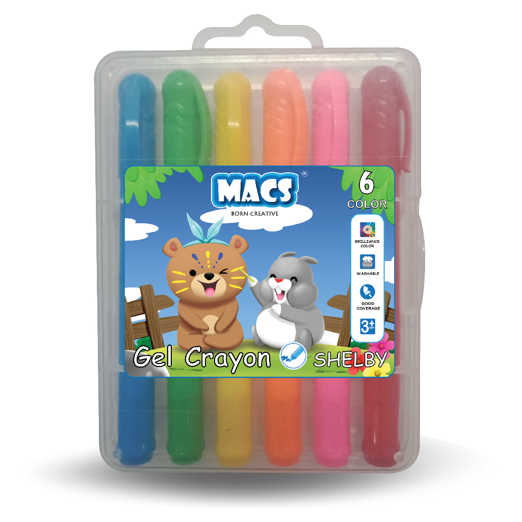 Macs Gel Crayon 6 สี