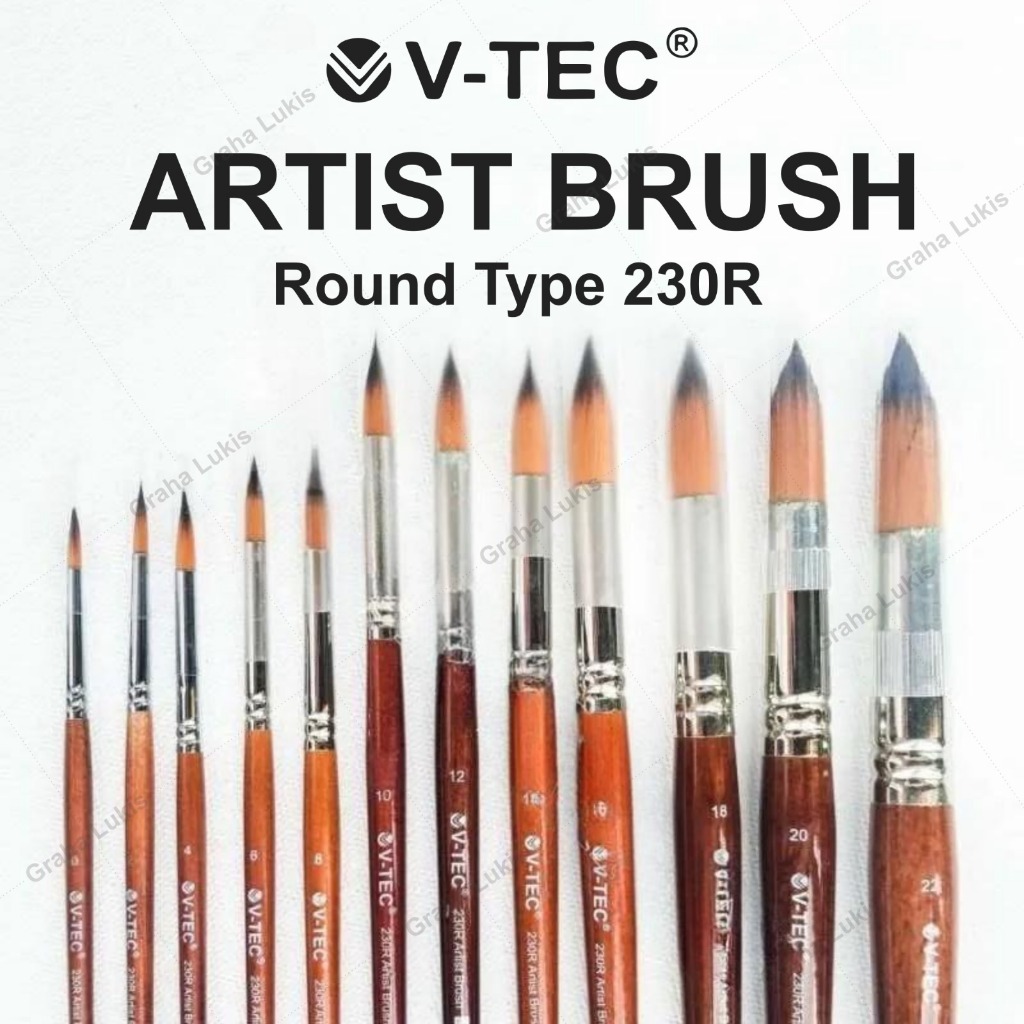 V-TEC BRUSH ROUND TYPE 230R / V-TEC ROUND 230R BRUSH