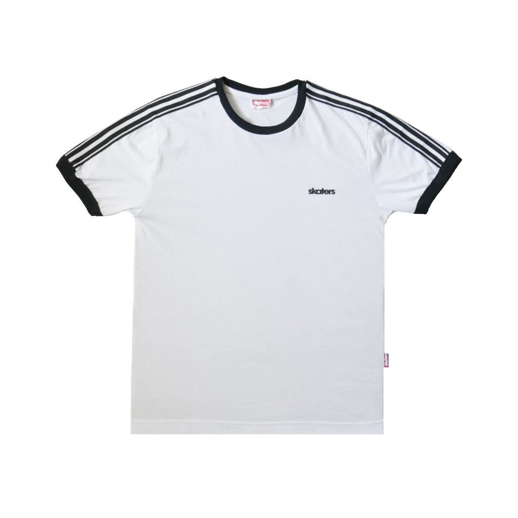 เสื้อยืด ลาย Skaters RC Fred 01 XB023 สีขาว สีดํา