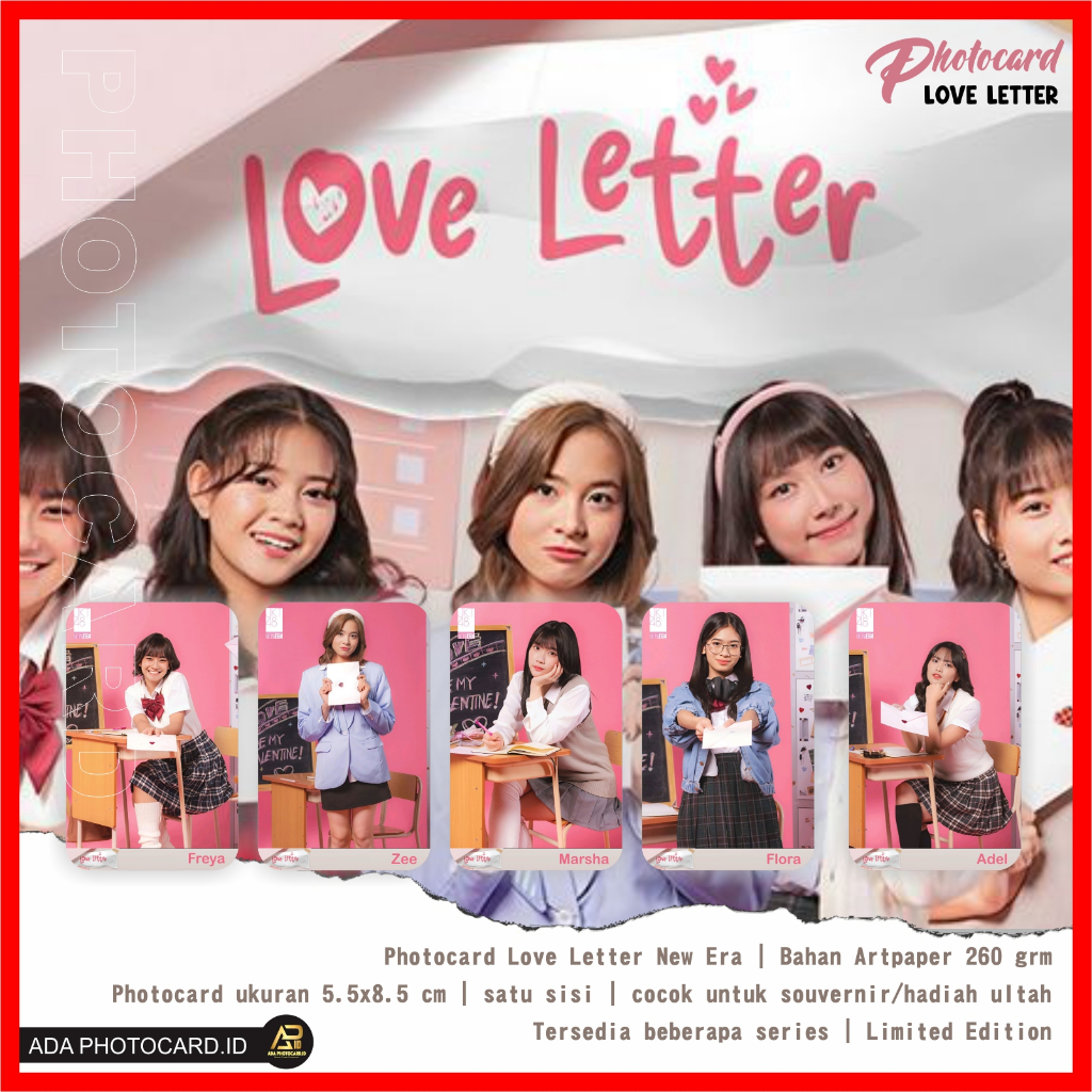 Photocard JKT48 Love Letter New Era บรรจุ 50 รูป (สติ๊กเกอร์ Bonus และ Slevee ด้านใน) Limited Editio