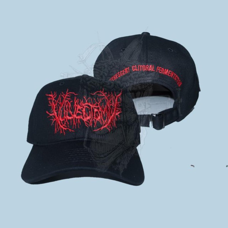 Vulvectomy putrescent clitoral โลโก้สีแดง - DAD HAT ORIGINAL