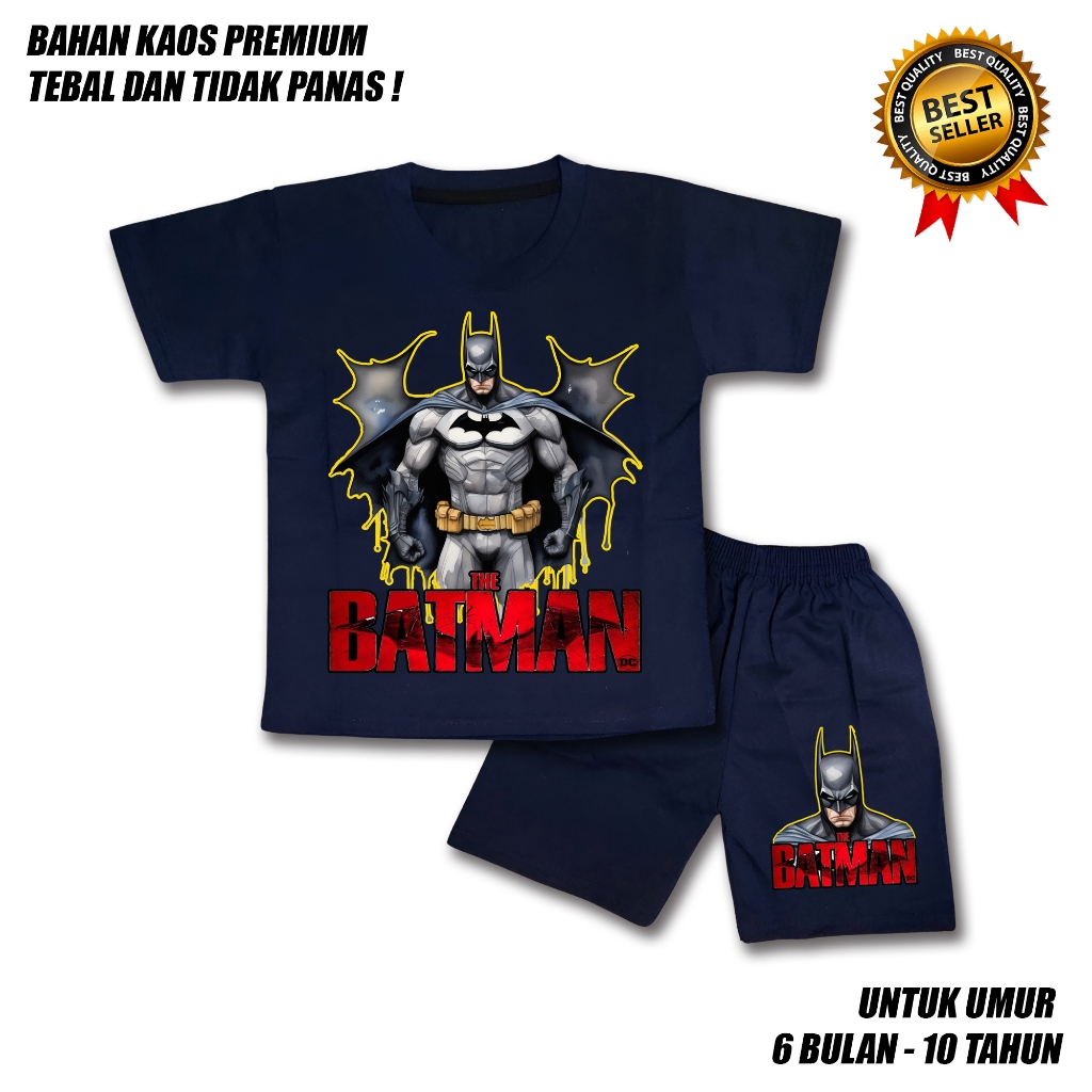 ชุดสูท BATMAN DC SUPERHERO พรีเมี่ยม สําหรับเด็กผู้ชาย อายุ 0-10 ปี
