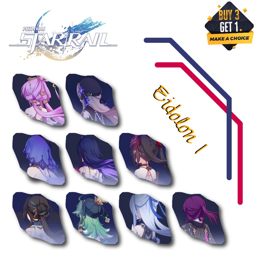 GANTUNGAN UPDATE Eidolon 1 HSR พวงกุญแจอะคริลิค