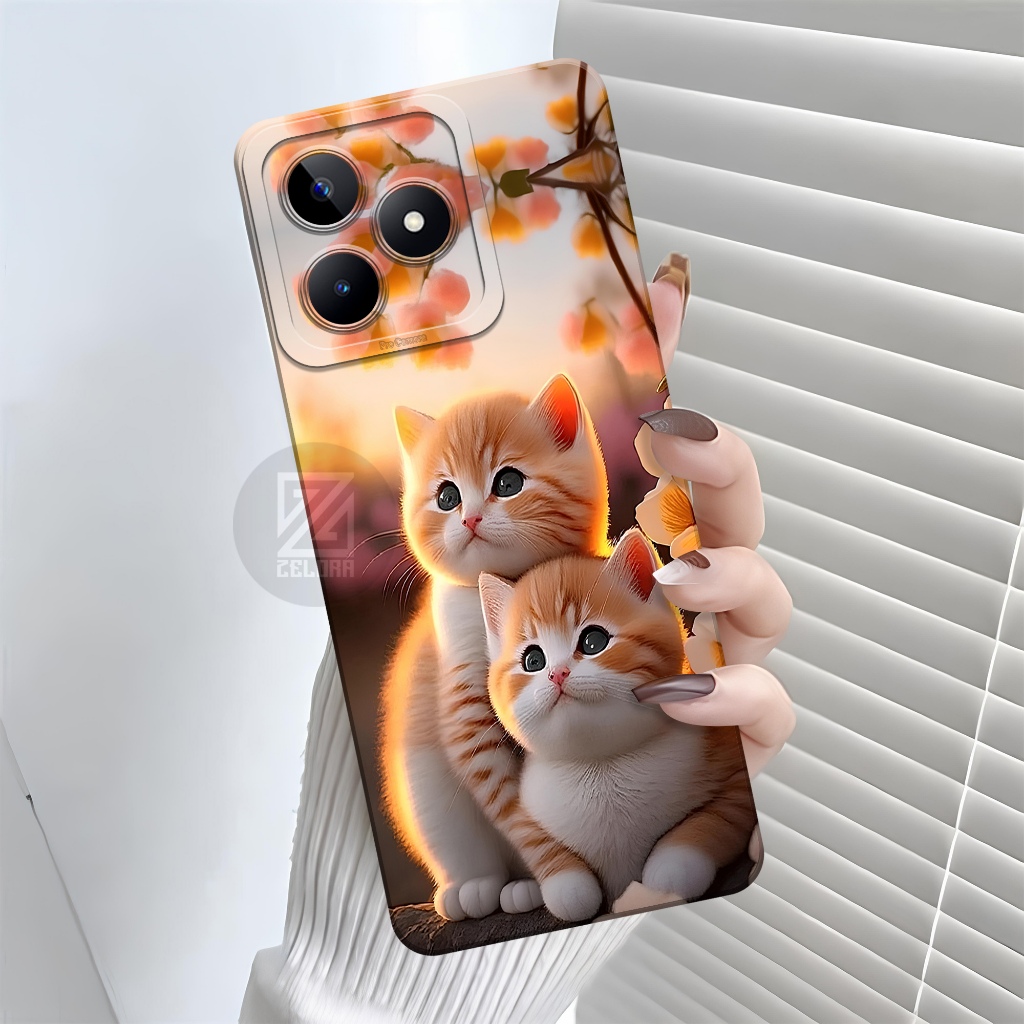 เคส HP REALME C53 2023 - เคสแมวแฟชั่น - เคส REALME C53 2023 ใหม่ล่าสุด - กล้อง Pro - เคส REALME C53 