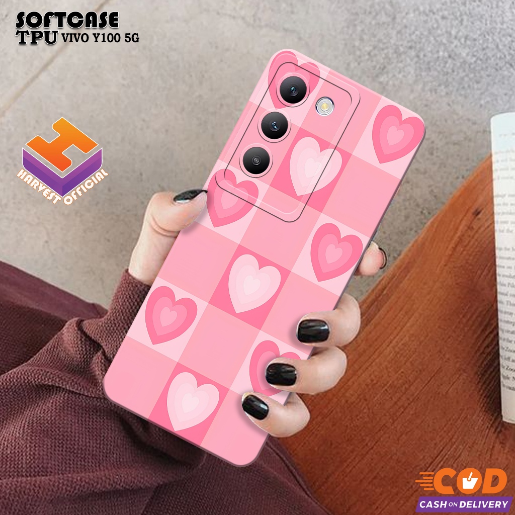 เคส HP VIVO Y100 5G 2024 - เคสแฟชั่นน่ารัก - เคส VIVO Y100 5G Softcase - กล้อง Pro - เคส VIVO Y100 5