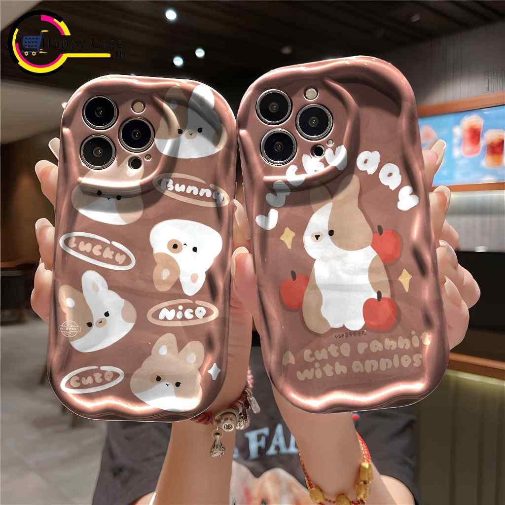CUSTOM RABBIT LUCKY MELTING CASING SOFTCASE สําหรับ J2 PRIME GRANDPRIME A02S A03 A1 A1K A3S 5 5i 8 A
