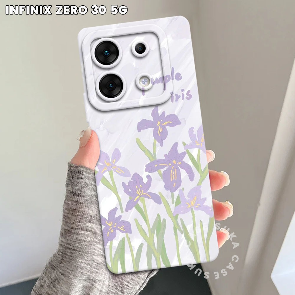 ใหม่ Infinix Zero 30 5G Softcase - Fashion Case Bunga (SK15) - Casing Infinix Zero 30 5G 2023 - Suka