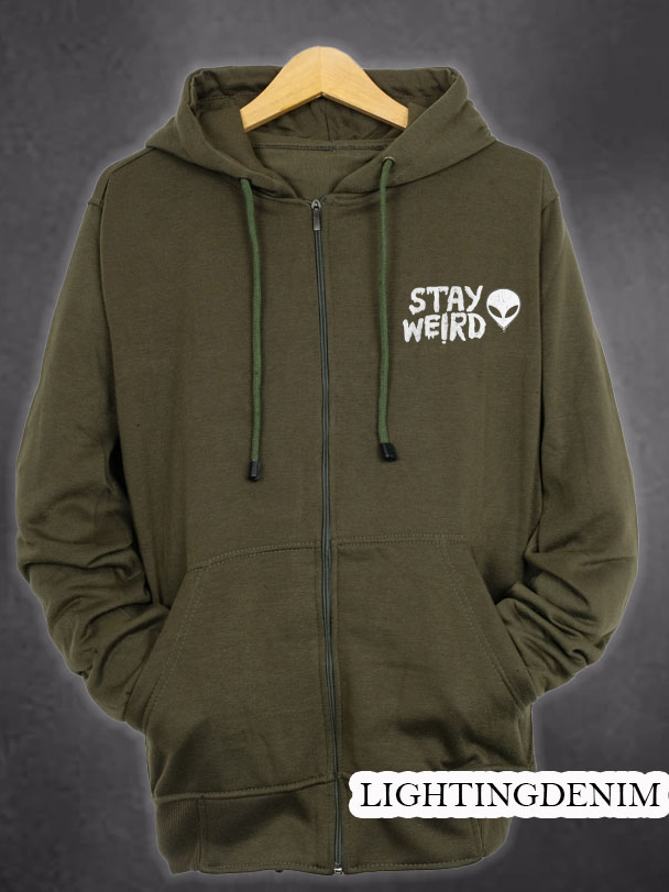 Hoodie Jacket Zipper stay wird Zipper Sweater Jacket Zipper Front Sweater สําหรับผู้ชายและผู้หญิง
