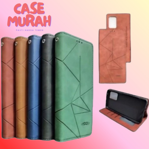 OPPO REALME C1 C2 C3 C11 2020 C55 C12 C15 C17 C20 C11 2021 C30 ฝาครอบหนังคุณภาพพรีเมี่ยม FLIP CASING