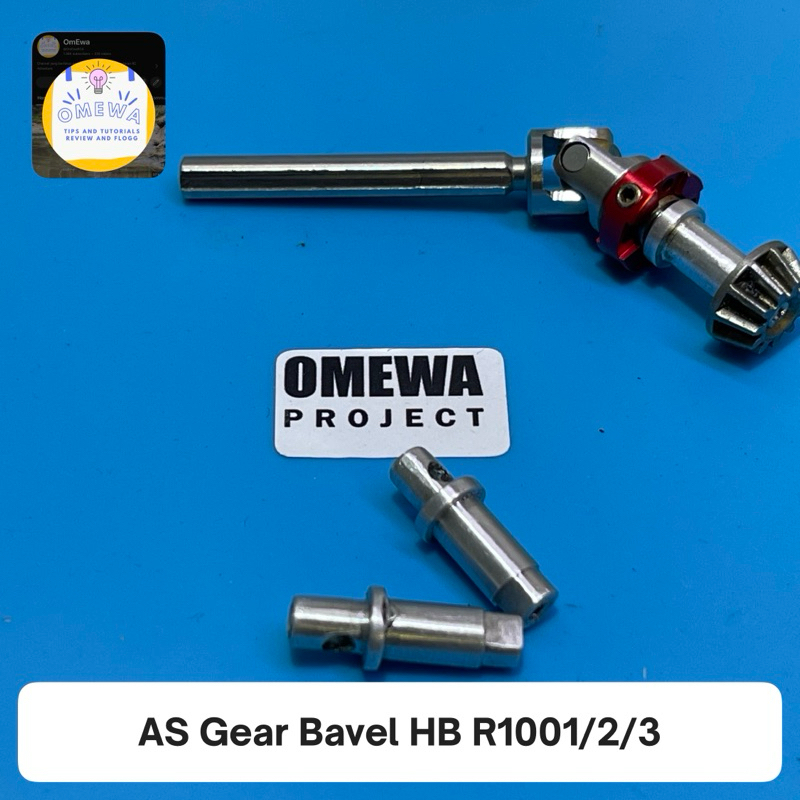Hoangbo HB R1001 /2/3 HB R1011 /12/13 AS Balvel Gear Shaft อัพเกรดข้อต่อโลหะ Universal